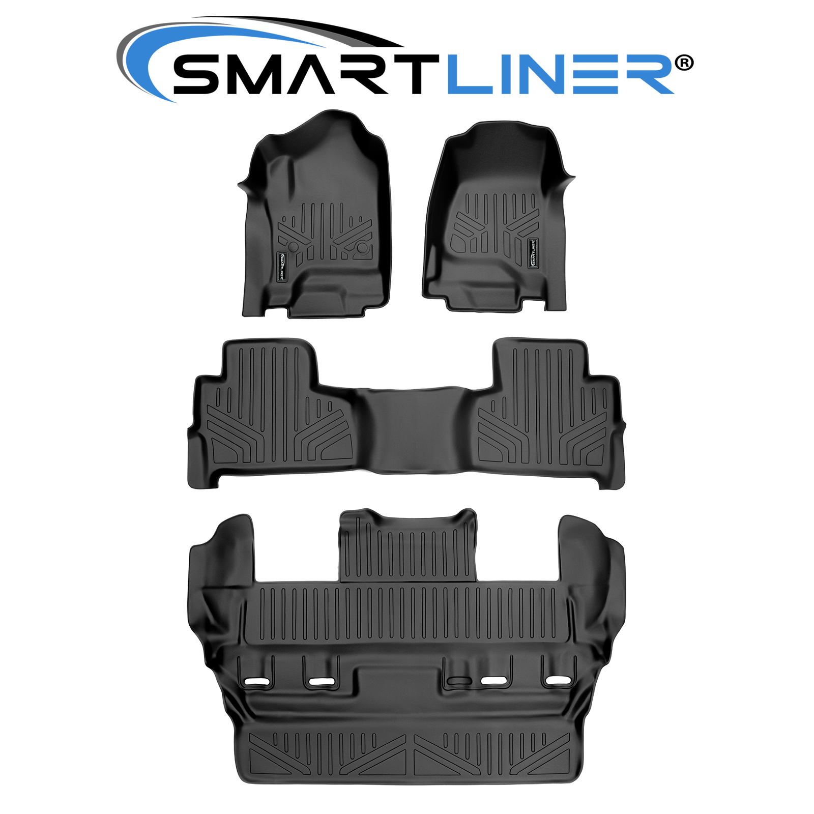 SMARTLINER Custom Fit 3 Row Floor Mats For 20152020 Chevrolet Tahoe/ GMC Yukon eBay